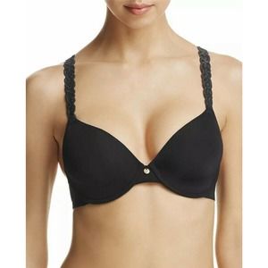 Natori Black Rose Dream Custom Coverage Underwire T-Shirt Bra